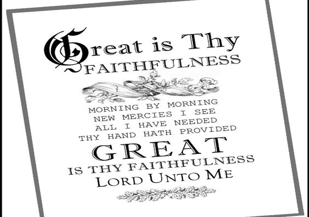 Great Is Thy Faithfulness